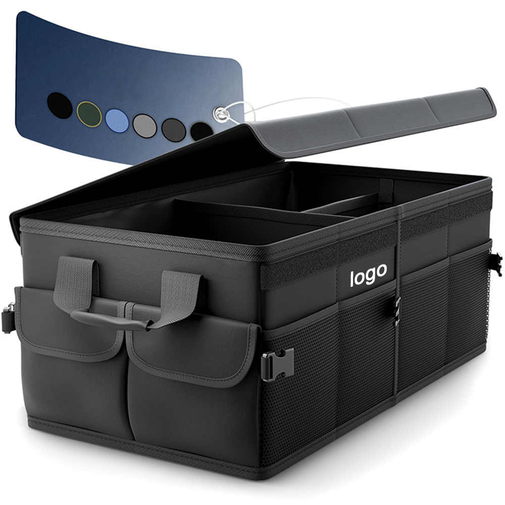 Collapsible Car Trunk Organizer - Foldable Storage Box with Adjustable Dividers 2