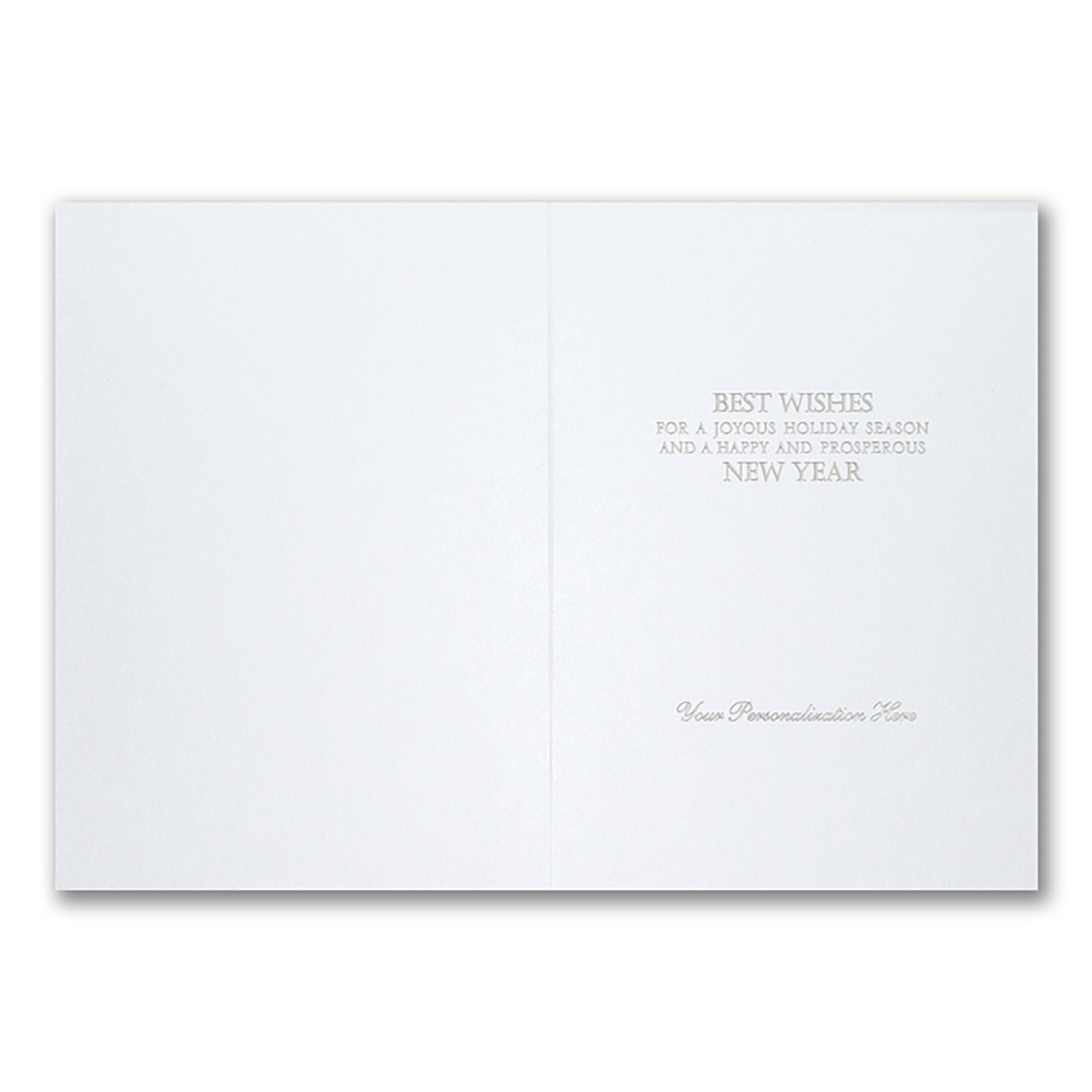 Rose Gold Wreath Holiday Card 2