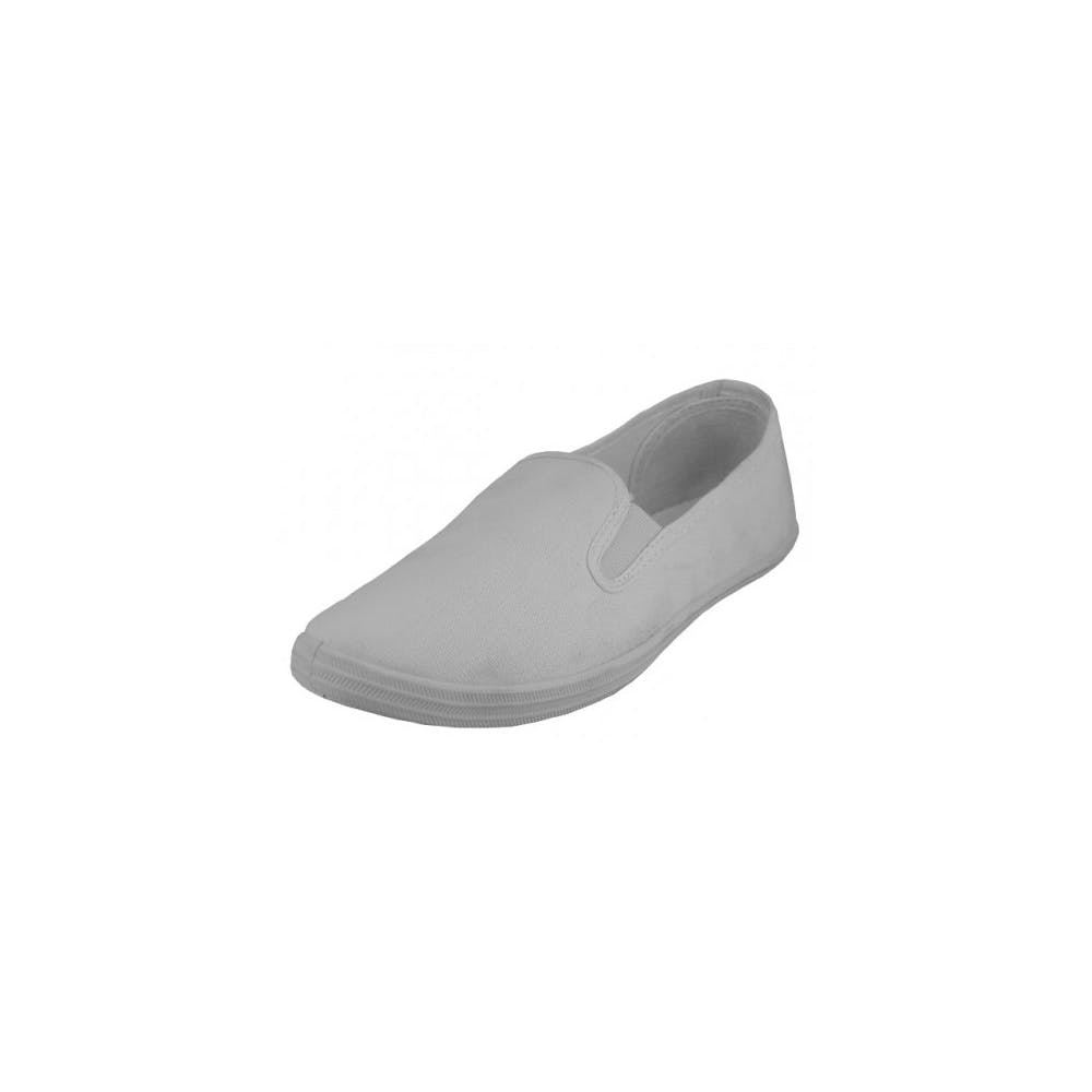 Youth Canvas Slip-On Shoes - White Size 11-3 Age 4-8 Years 2