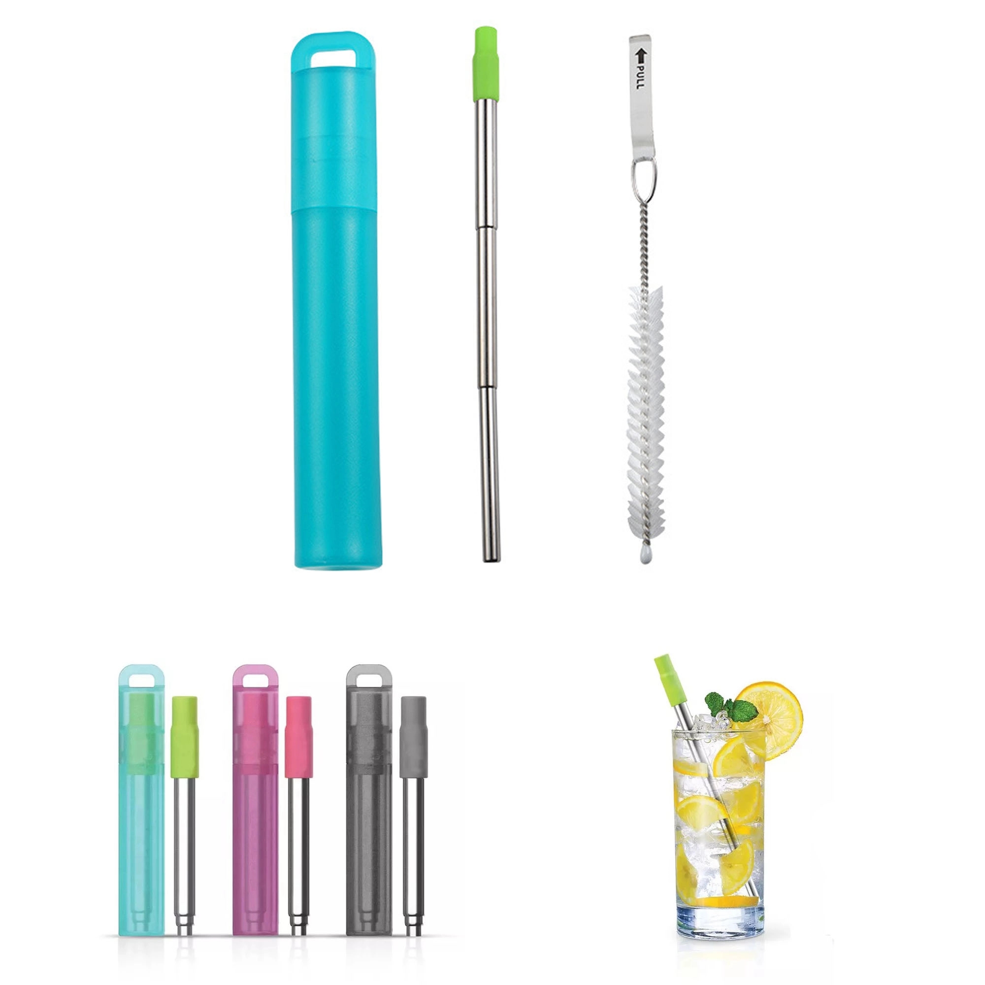 Reusable Stainless Steel Collapsible Straw 3