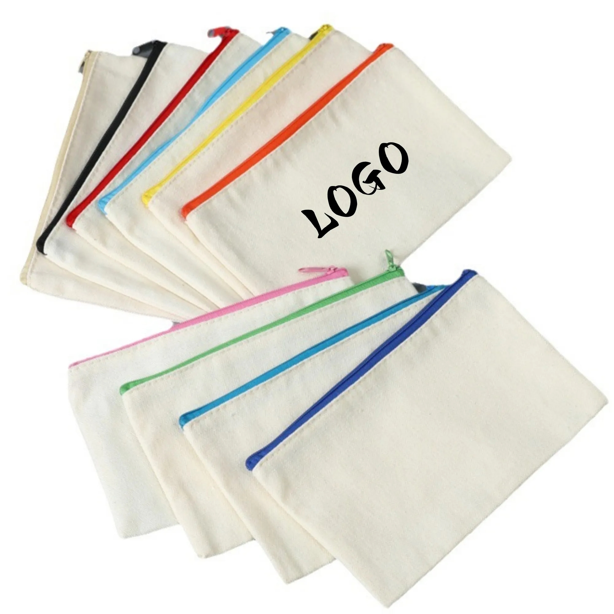 Eco-Friendly Cotton Canvas Zipper Pouch 2