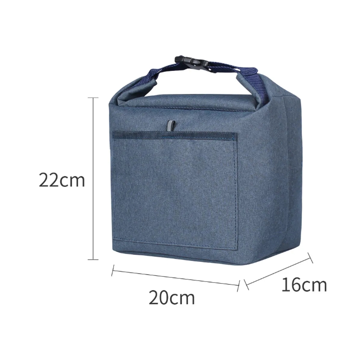 Reusable Insulated Tote Lunch Bag with Buckle Closure Cooler 1
