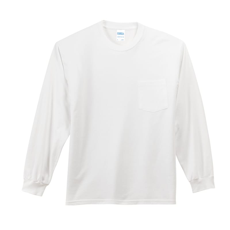 Port & Company Tall Long Sleeve Essential Pocket Tee. 16