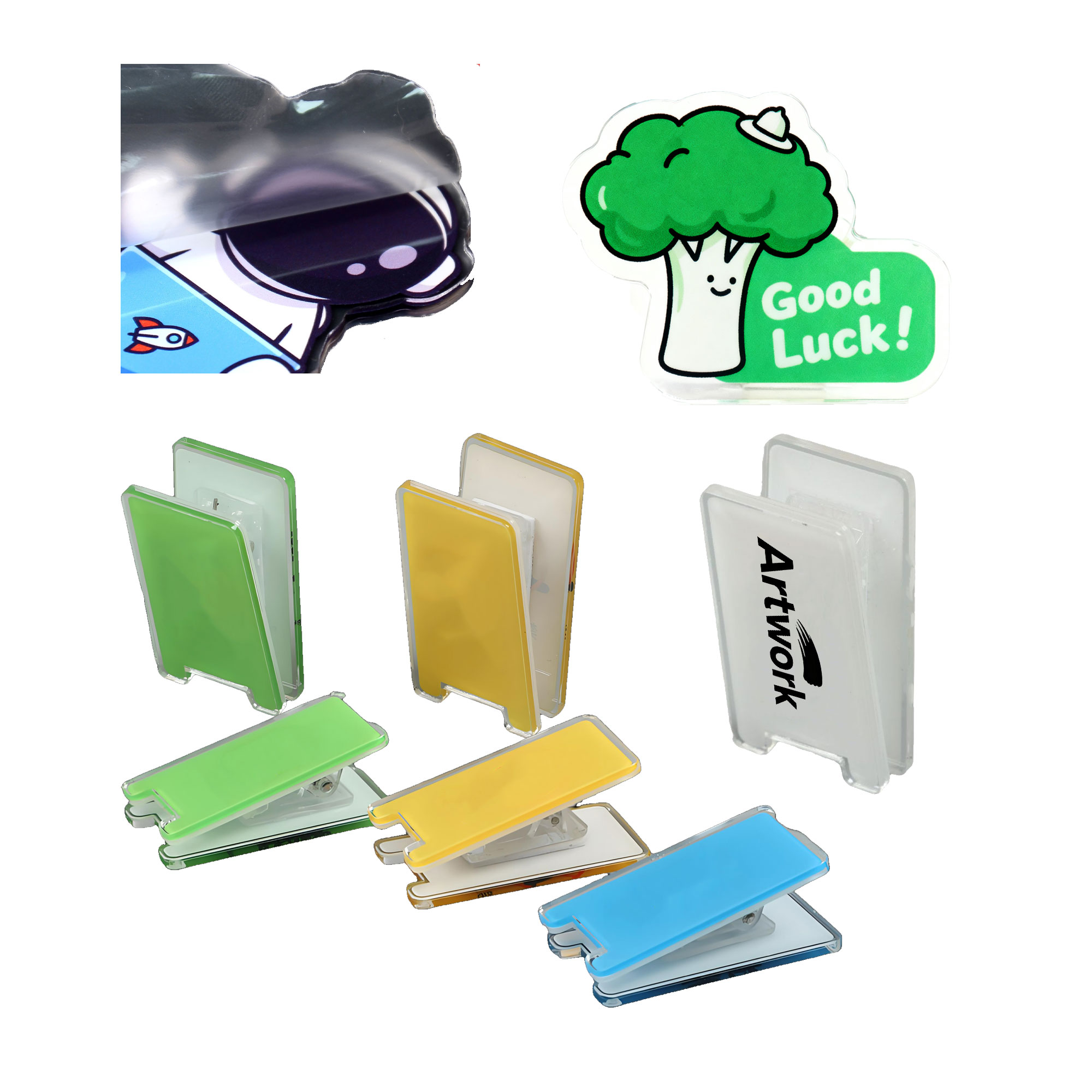Customized Full Color Acrylic PP Clip 1