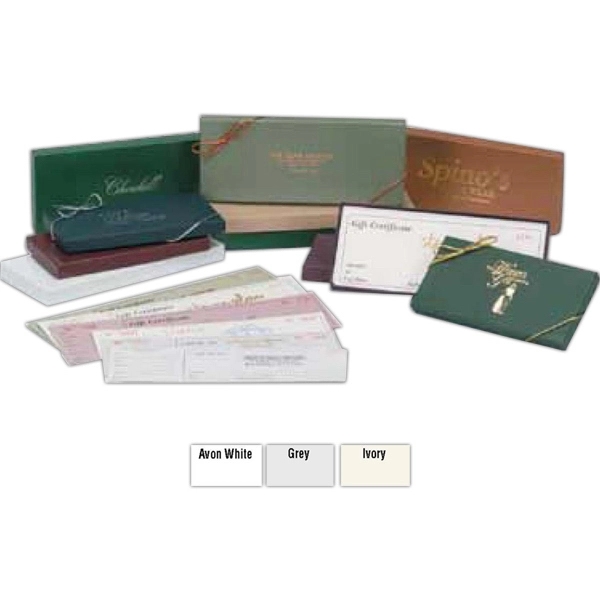White/Kraft Gift Certificate Boxes