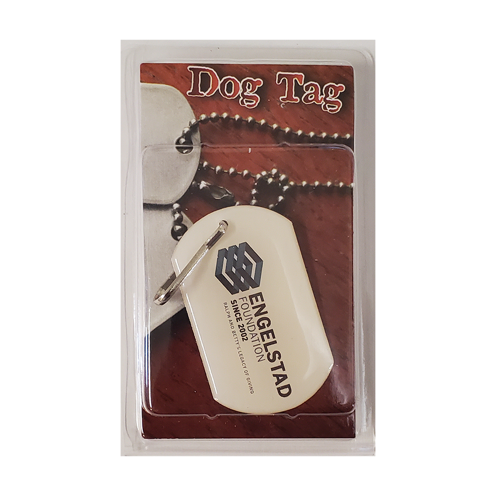 Dog Tag pendant on Zipper Pull (Single Sided) 3