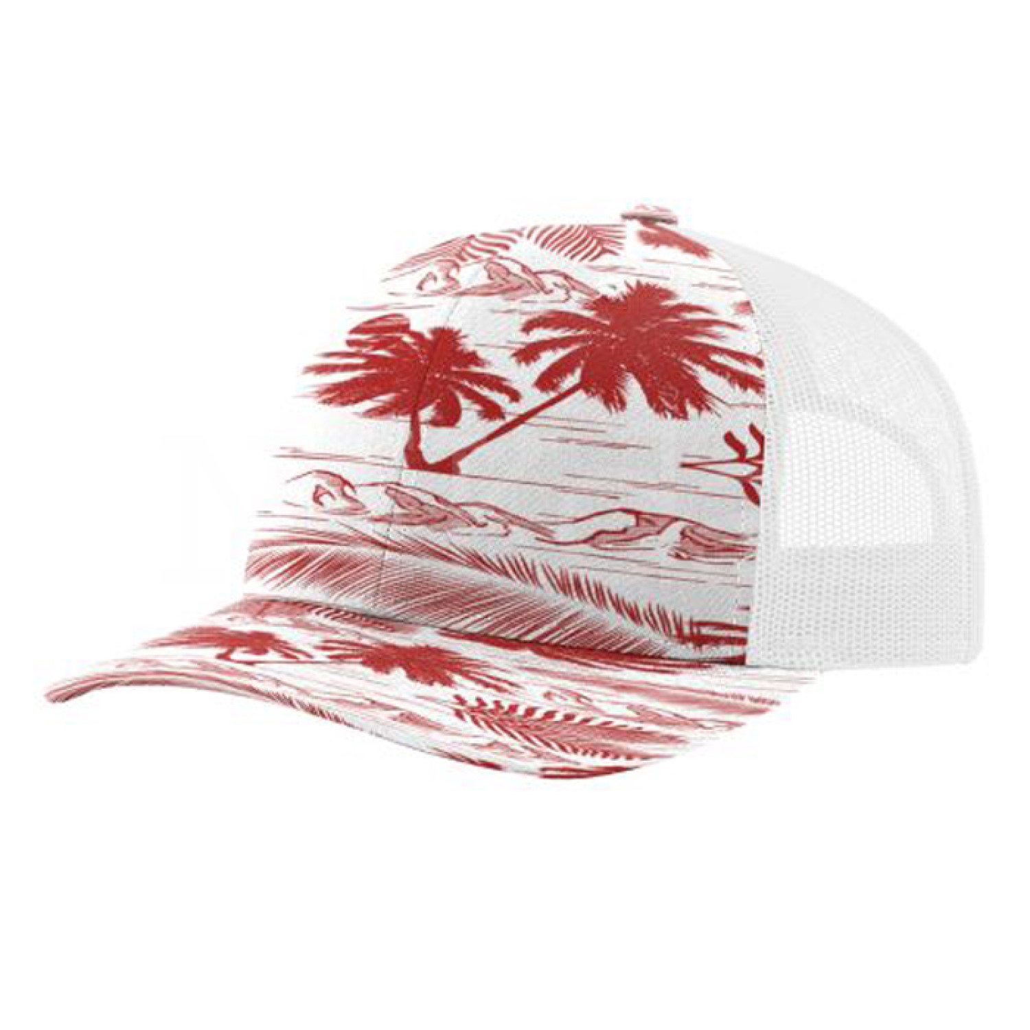 Sublimation 6 Panel Mesh Back Cap - High, Medium, Or Low Crown 3
