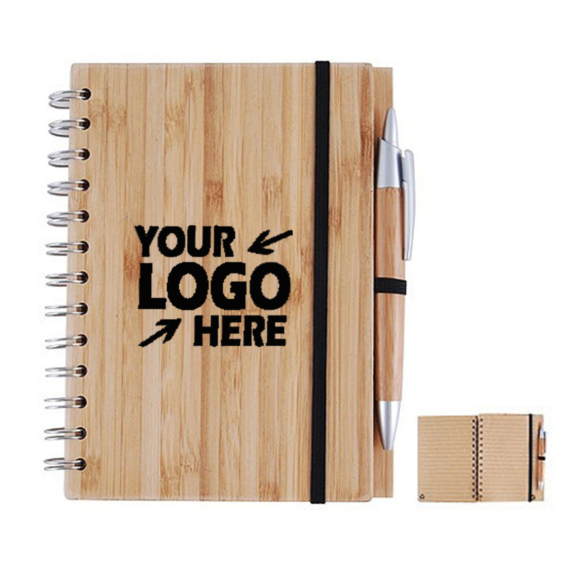 Bamboo Notebook with Pen 1