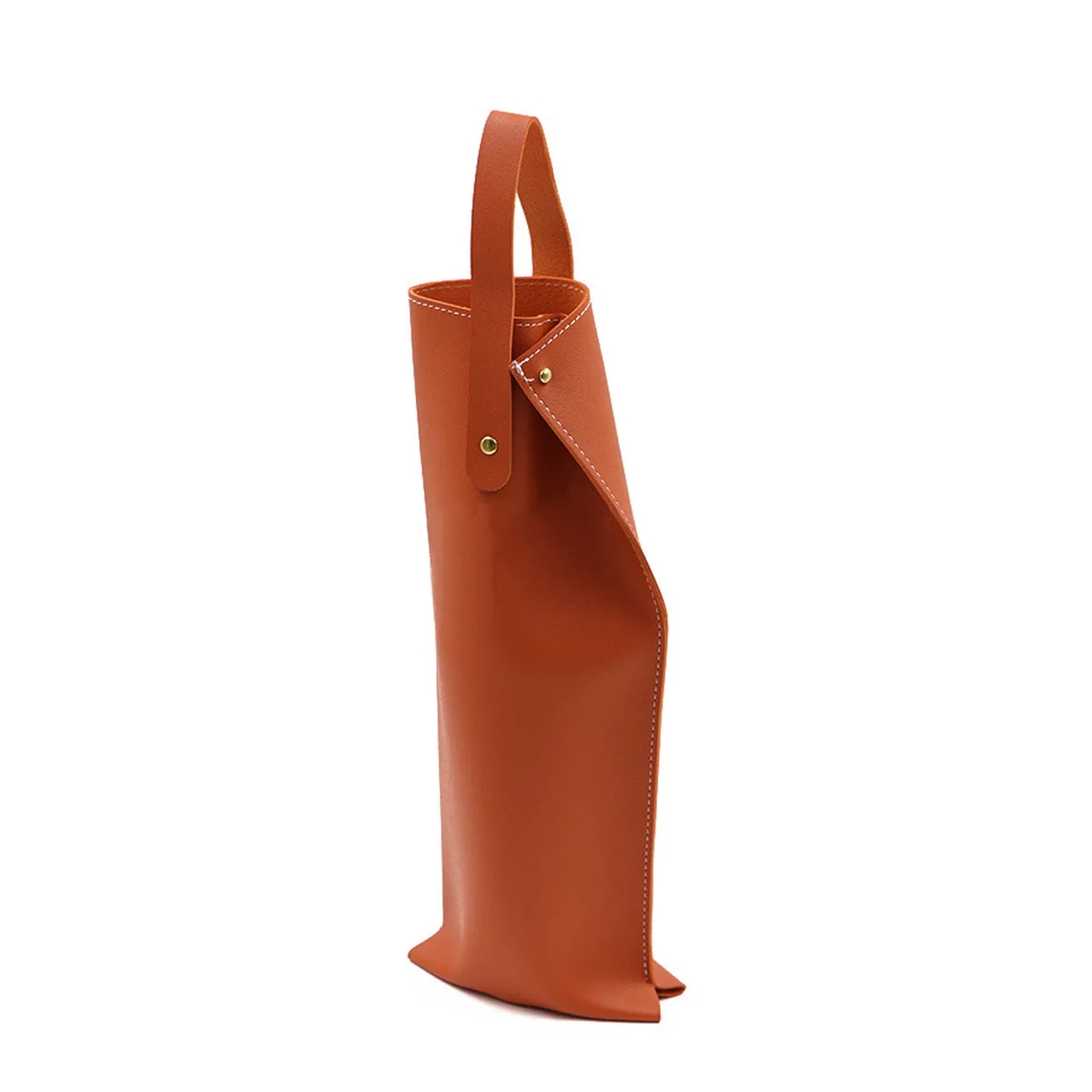 Pu Leather Wine Tote Carrier, custom tote bag with logo imprint 3