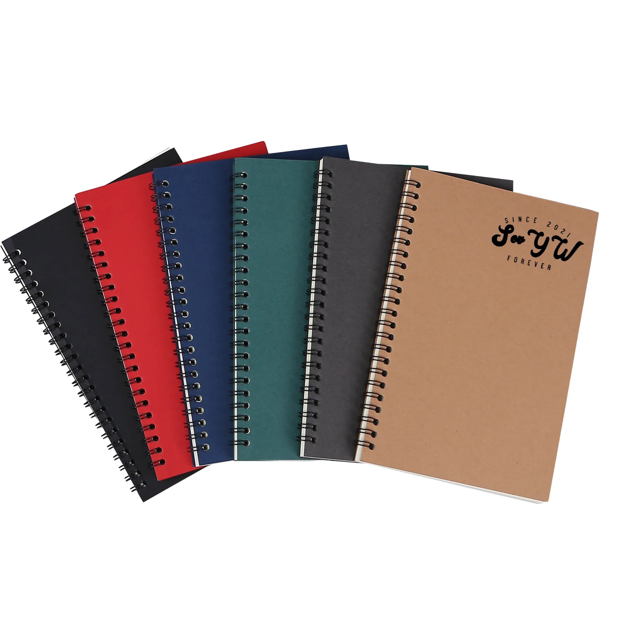 A5 Kraft Paper Spiral Coil Notebook