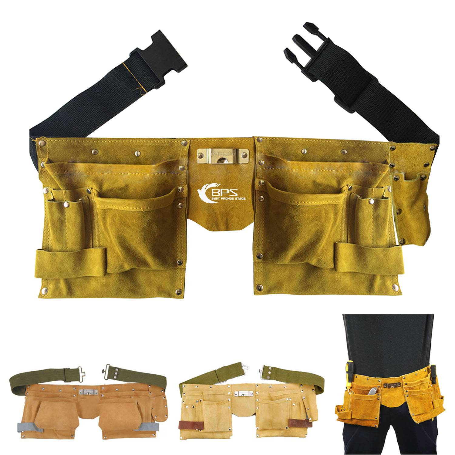 Genuine Leather Tool Waist Bag 2