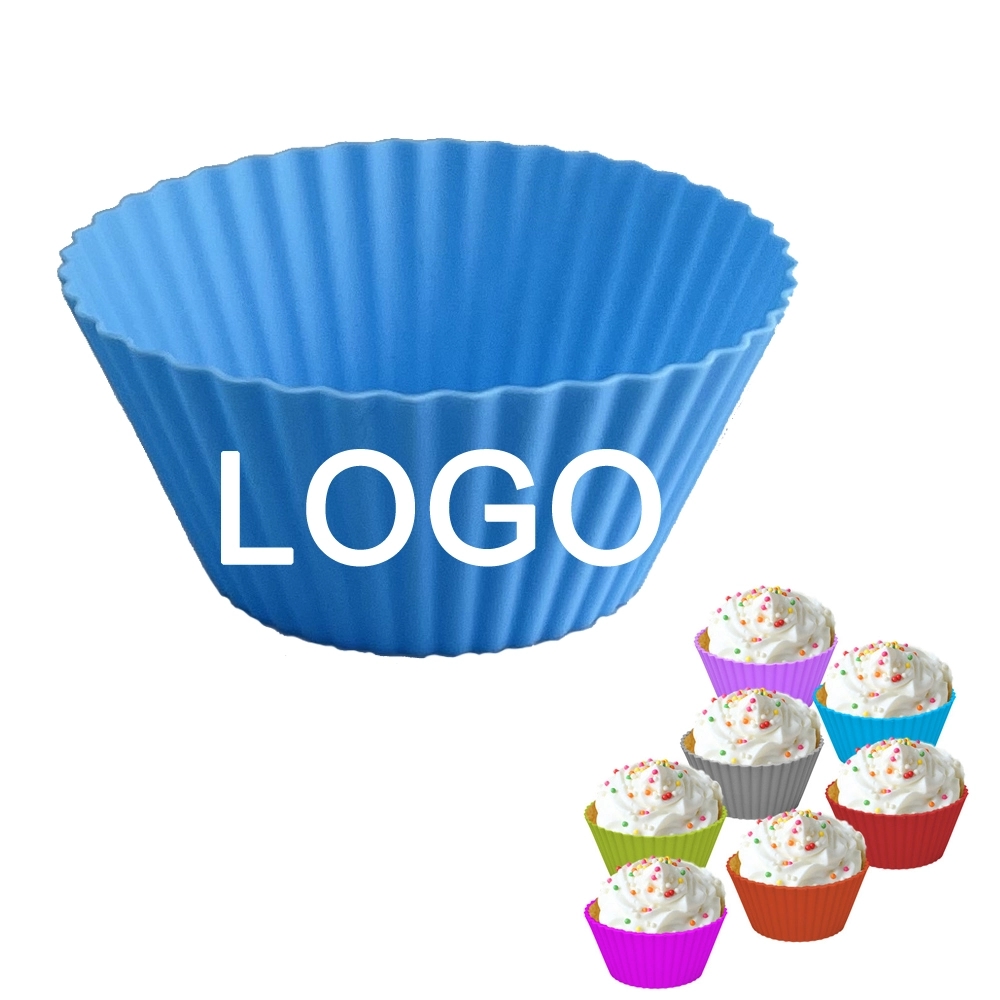 Custom Gift Reusable Silicone Muffin Baking Cup 3