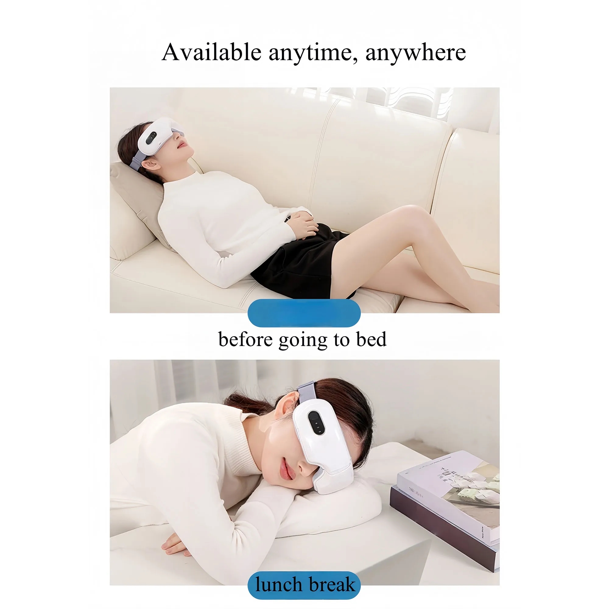 Premium Foldable Eye Massager With Heat & Vibration 6