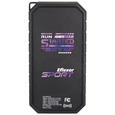 High Sierra® IPX 5 Solar Fast Wireless Power Bank 35