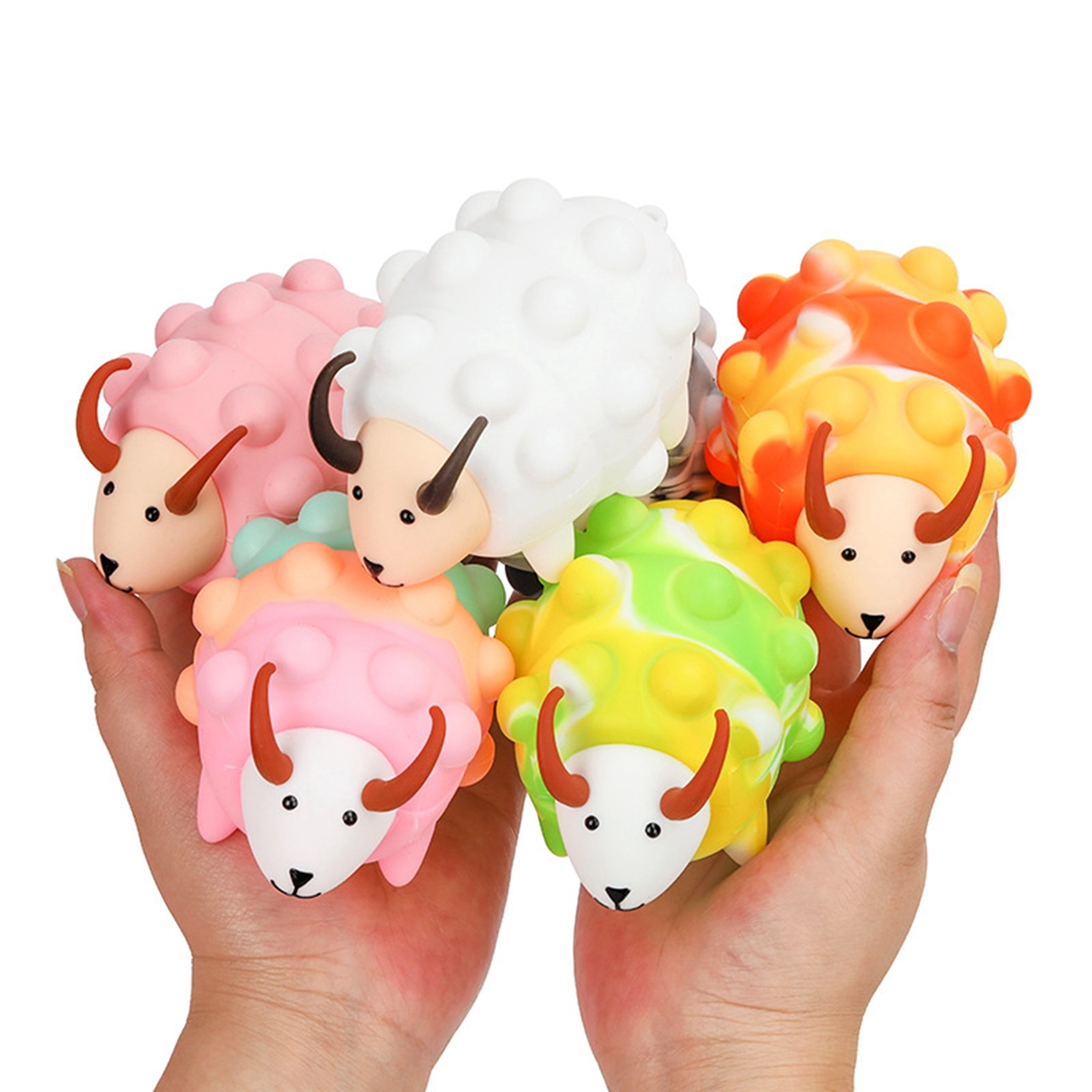Sheep Shaped Push Pop Bubble Anti Stress Ball 10