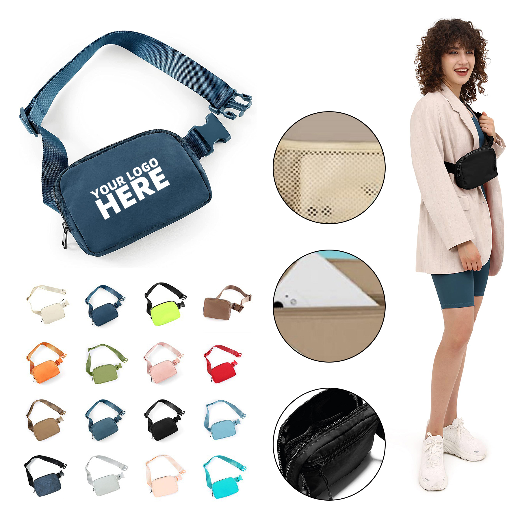 Mini Belt Bag With Adjustable Strap  2