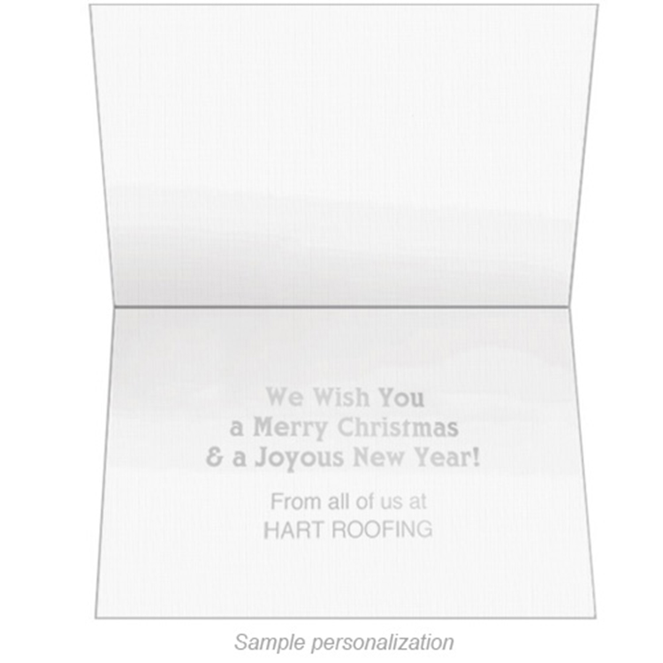 Turquoise Berry Branches Holiday Greeting Card 1