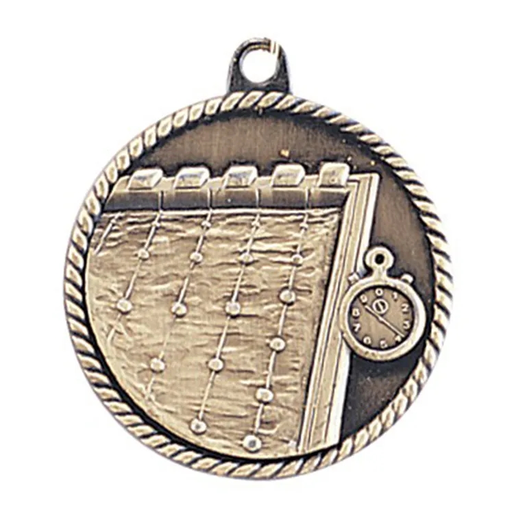 2" High Relief Medal-Swimming 2