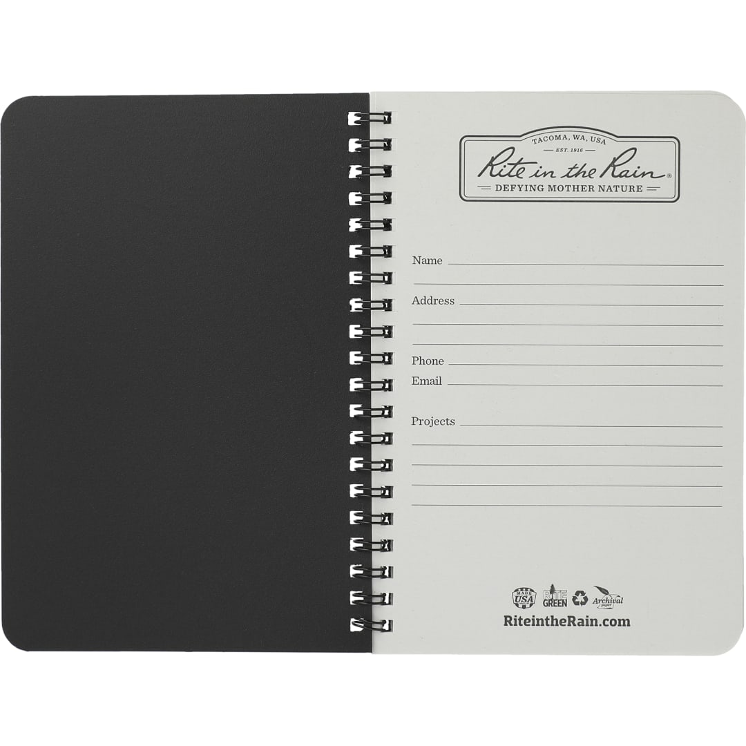 4.6” x 7” Rite in the Rain Side Spiral Notebook 106