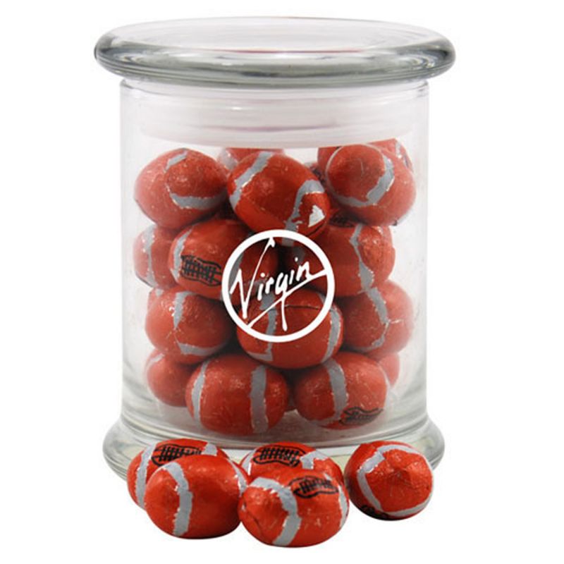 Jar with Chocolate Footballs 1