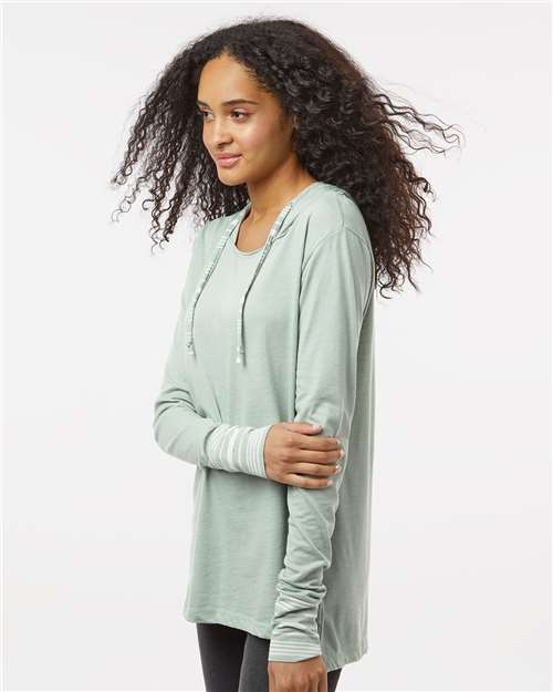 Women's Heathered Jersey Hooded Tunic - W19439 32