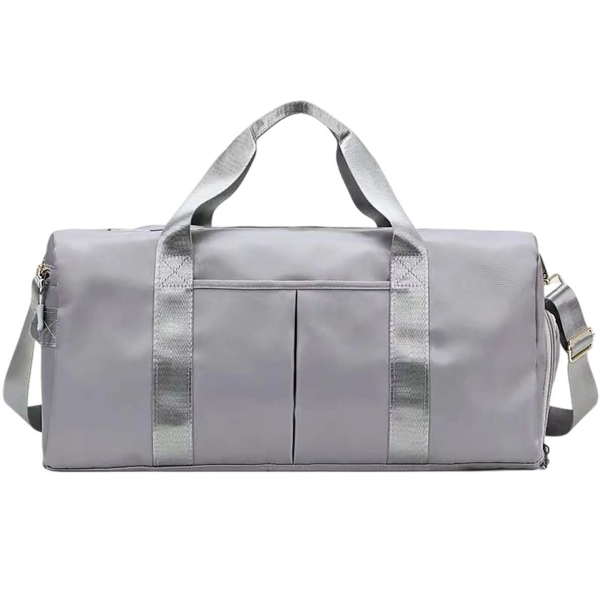 Workout Bag with Multiple Zippered Sections 3
