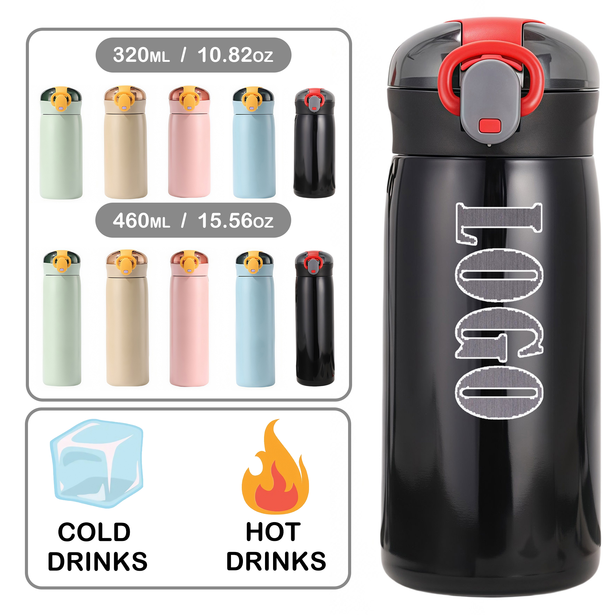 Outdoor Travel Mug 11oz - Laser Engraved & Vacuum Insulated 1