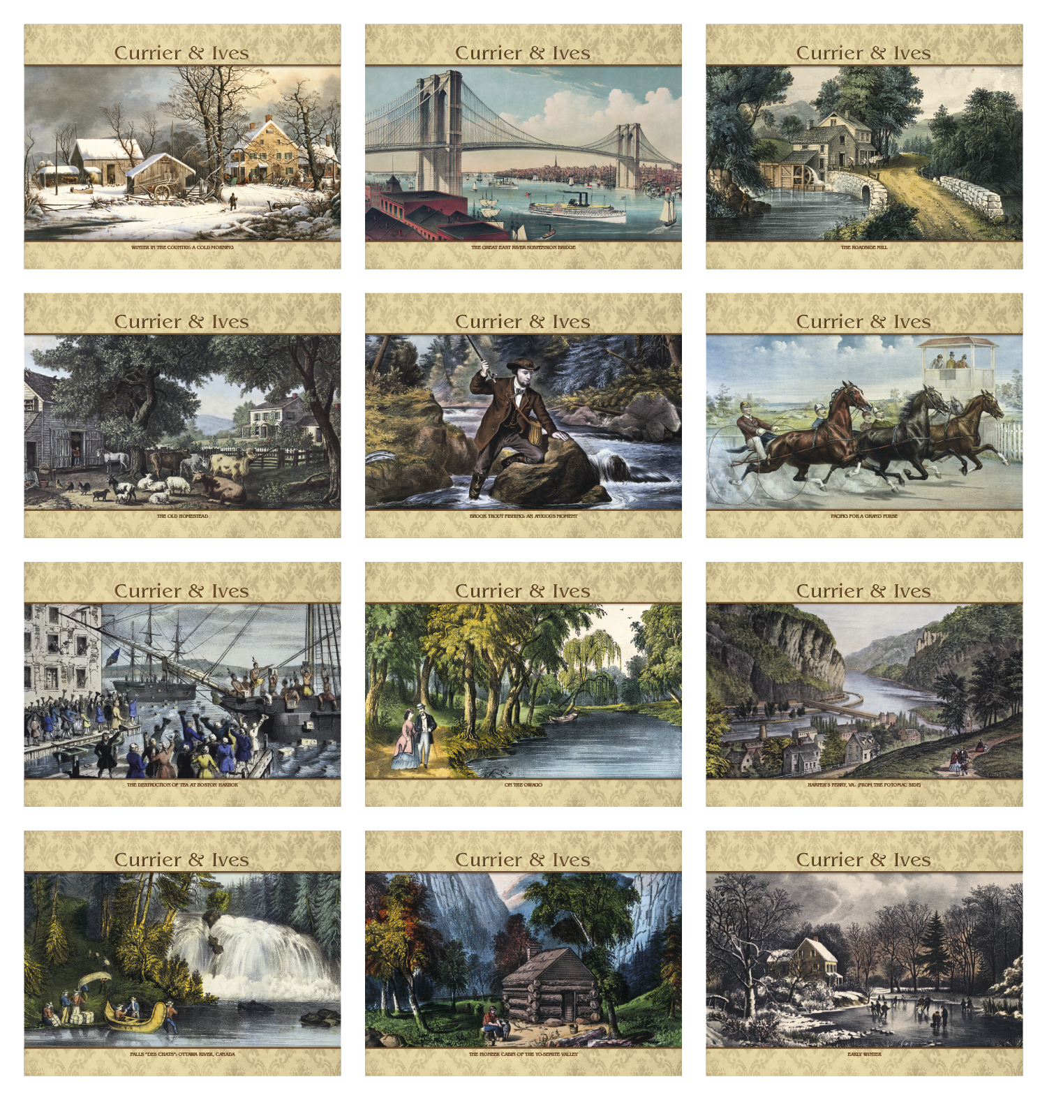 Good Value™ Currier & Ives - Spiral Calendar 7