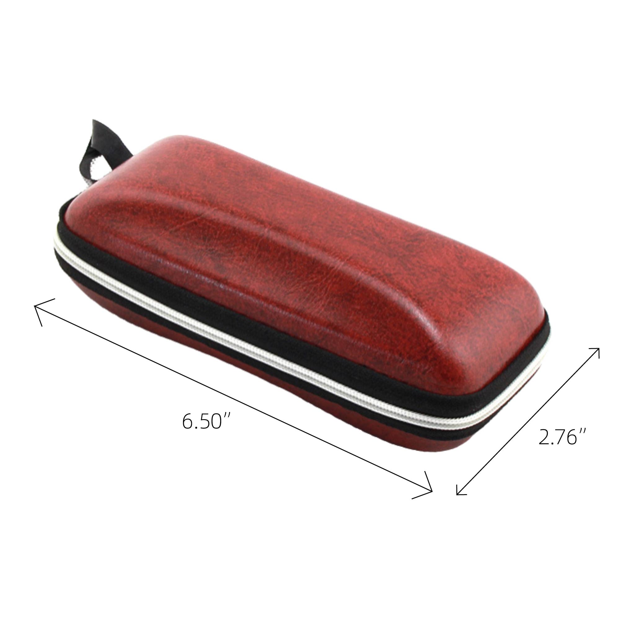 MOQ 20pcs Leather Sunglasses Zipper Box 3