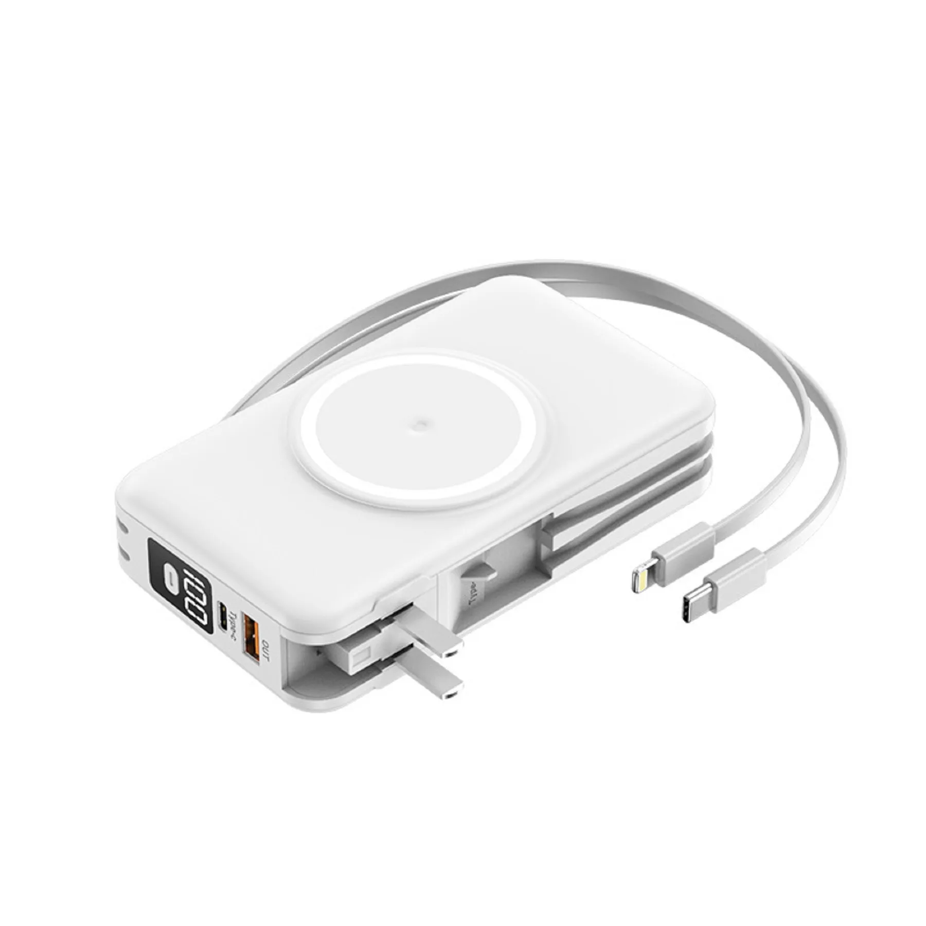 20000 mAh 5 in 1 Magnetic Wireless Charging Power Bank 4