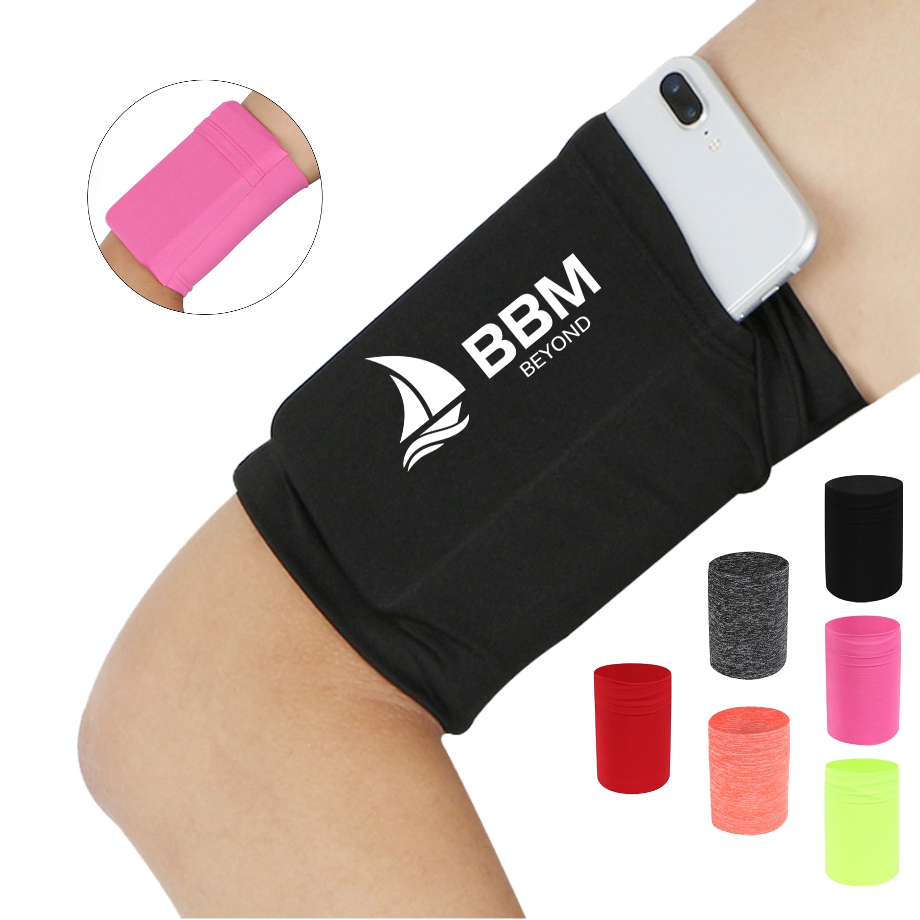 Sports Elastic Arm Band with Phone Pocket 2