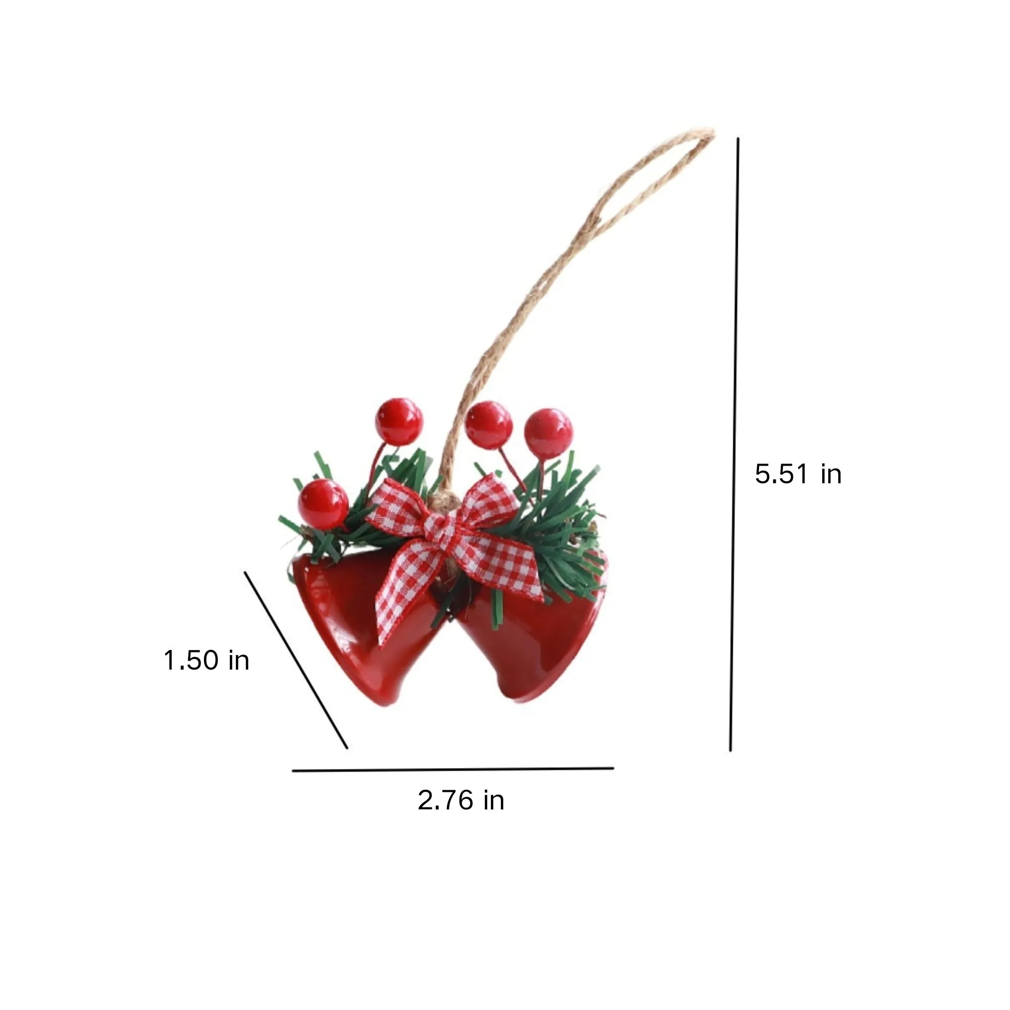 Double Bell Christmas Decorative Pendant 5