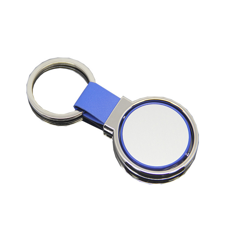 Creative Key Chain with Rotatable Metal Tag 5