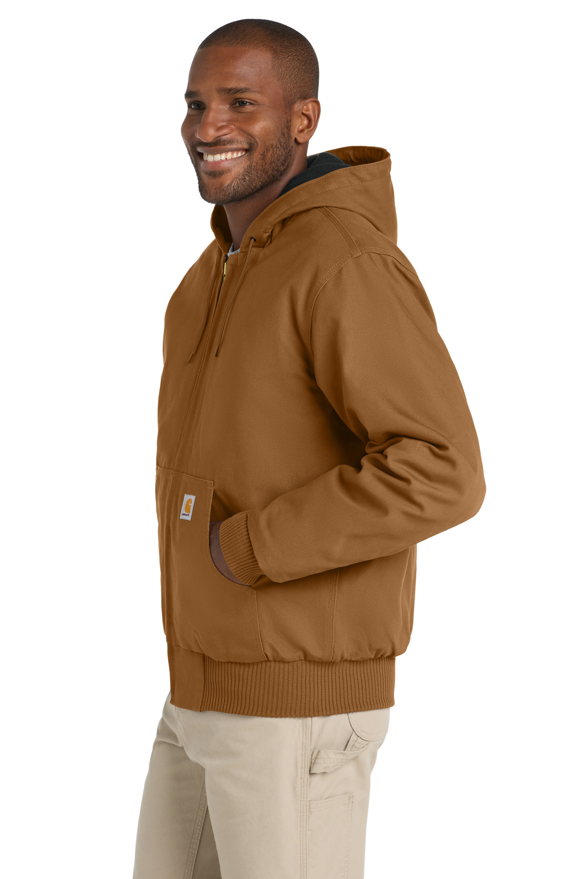 Carhartt® Quilted-Flanne-Lined Duck Active Jacket 7