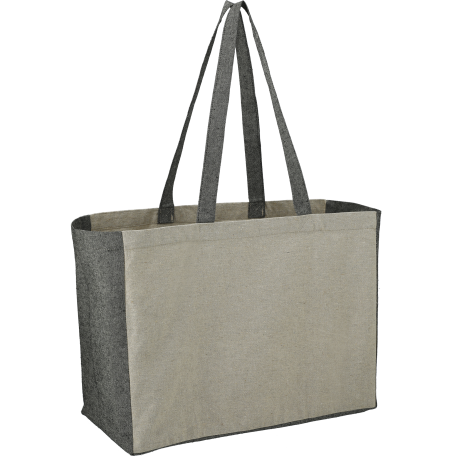 Recycled Cotton Contrast Side Shopper Tote 21