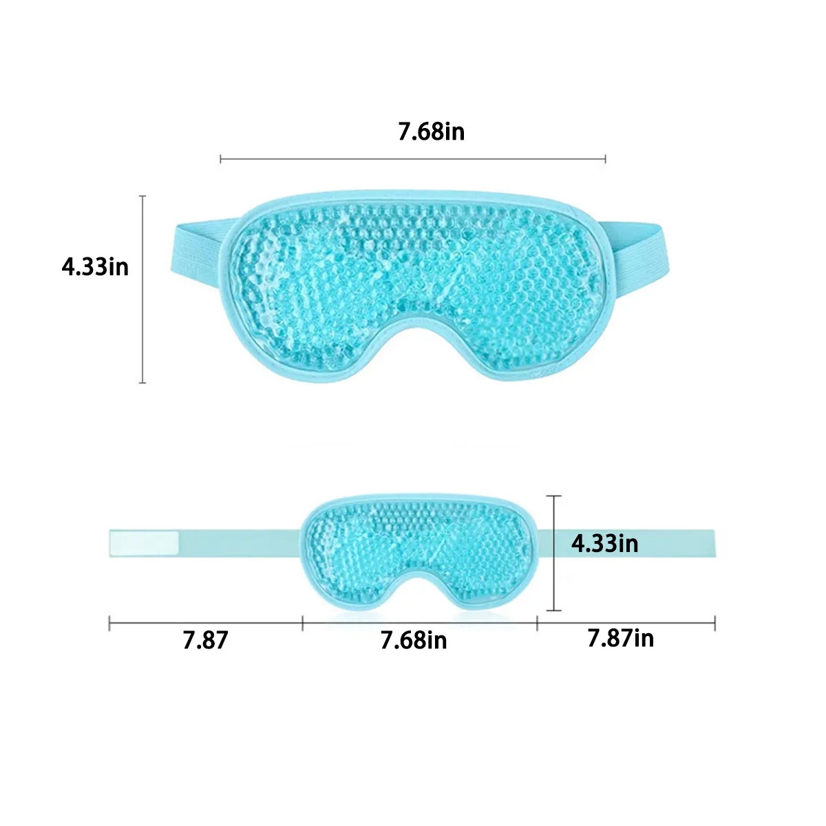 Unisex Sleeping Relaxing Stretchable Cooling Gel Eye Mask 4