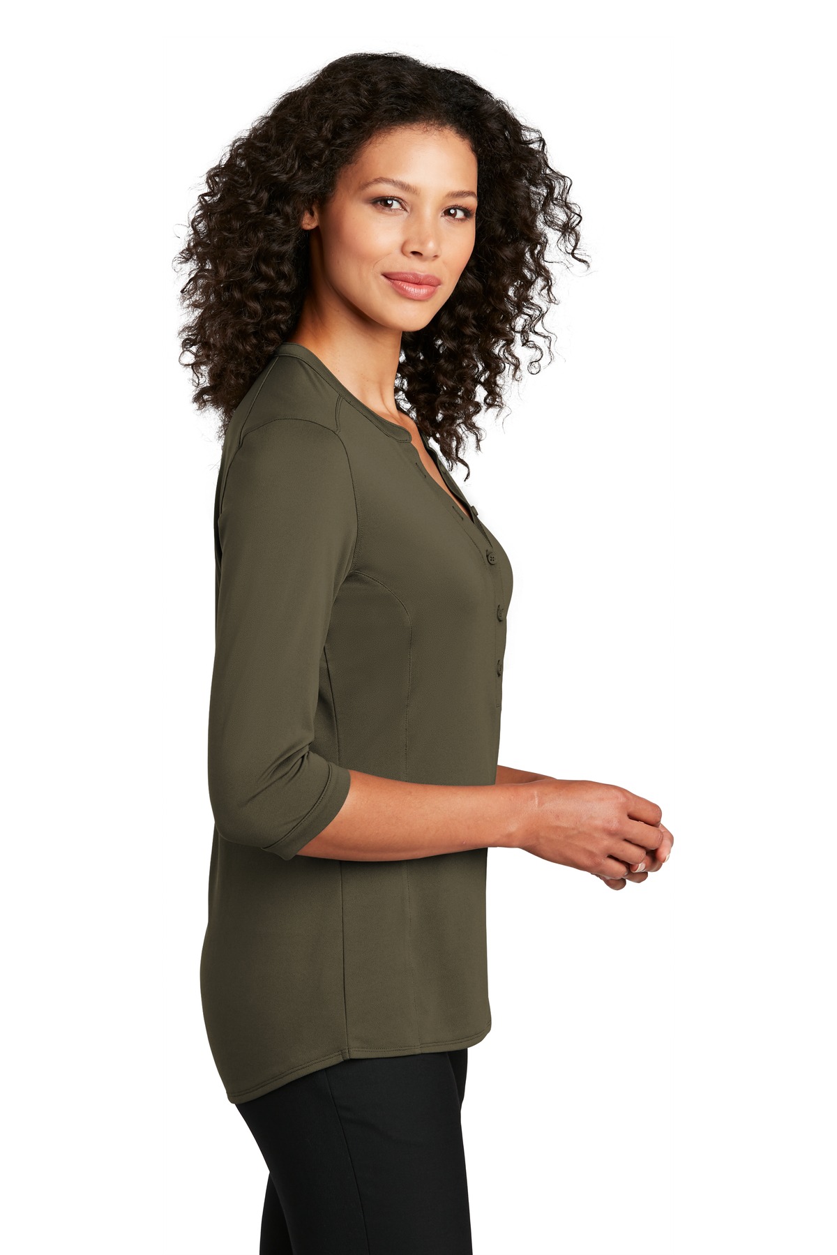 Port Authority Women's UV Choice Pique Henley LK750 4