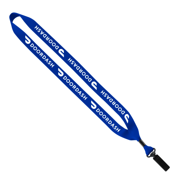 3/4" Polyester Lanyard with Bulldog Clip 3