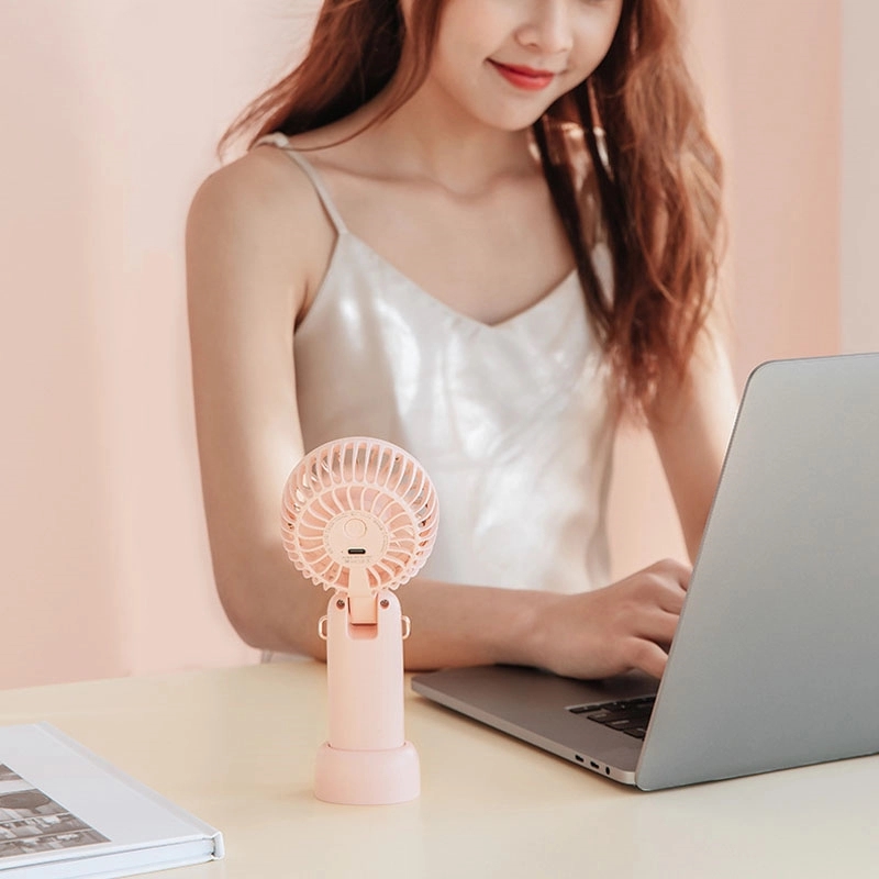 Custom USB Rechargeable Wearable Hanging Neck Fans 3