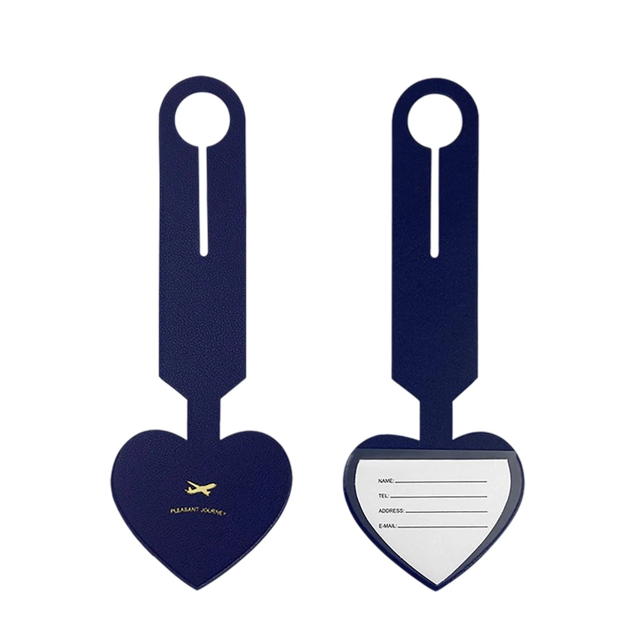 9.38-inch Heart-Shaped Luggage Tag, Flexible and Customizable with Logo 3