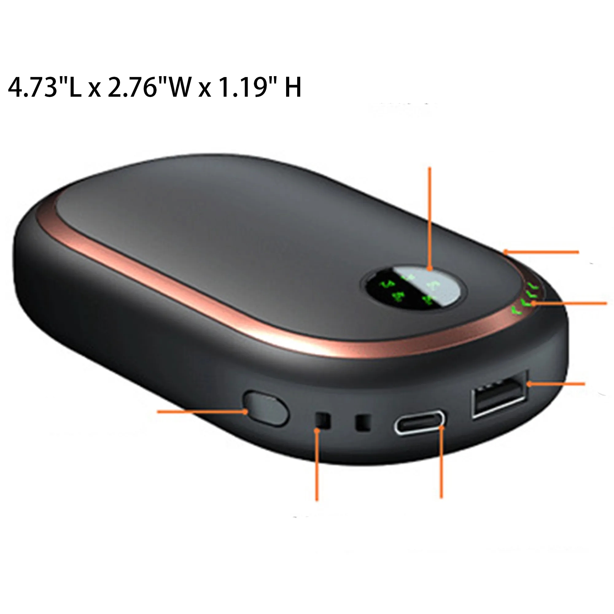 Portable Electric Pocket Hand Warmers Heater 2