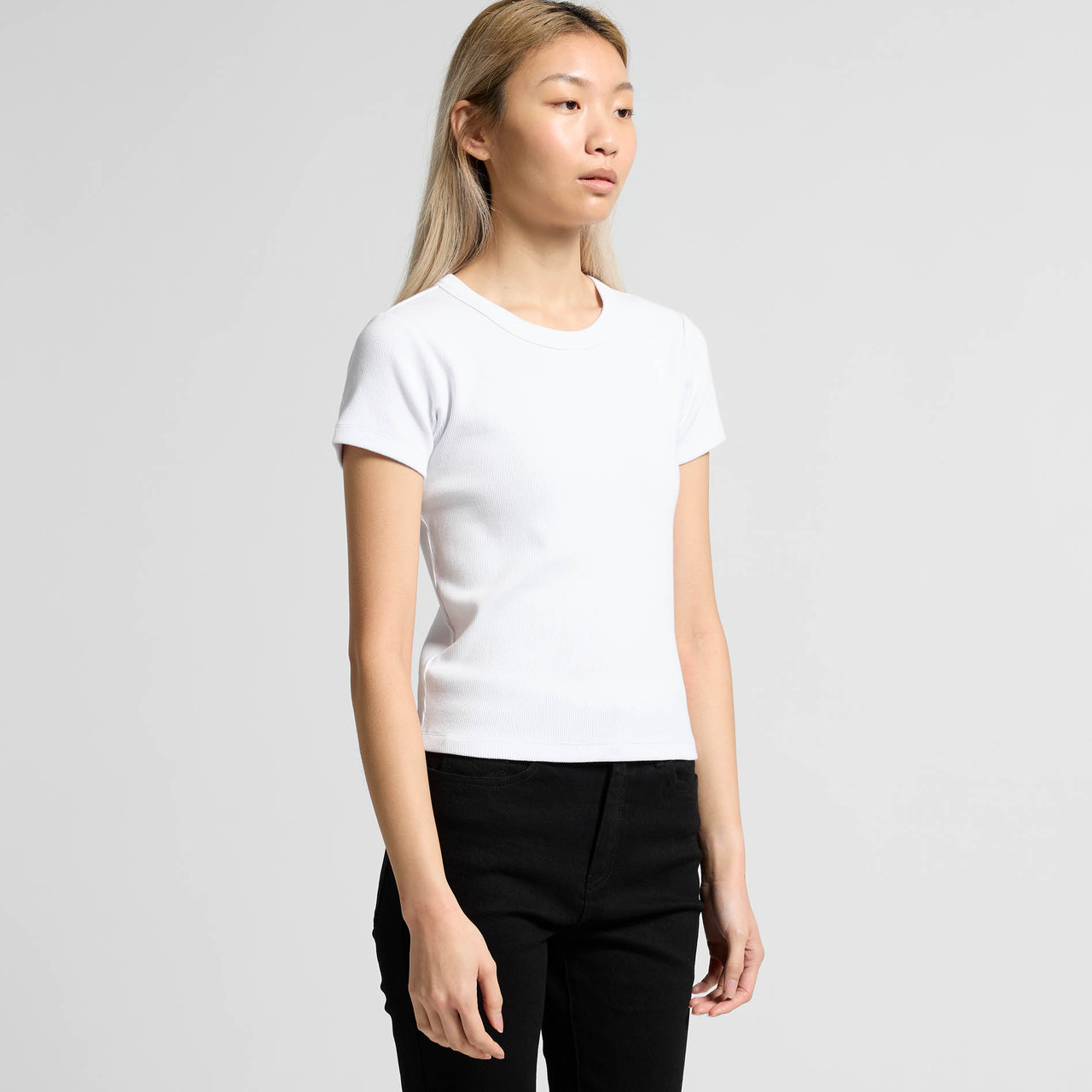 Wo's Organic Rib Tee | 4092G 3