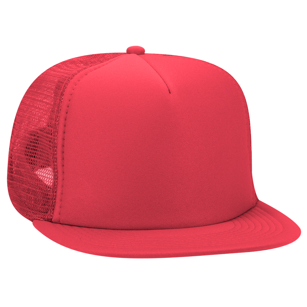 OTTO CAP® OTTO SNAP 5 Panel High Crown Mesh Back Trucker Snapback Hat 1