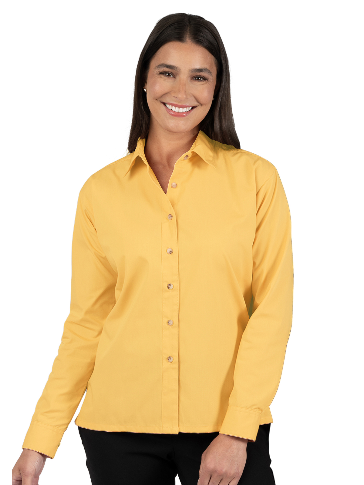 Blue Generation - Women's Pocketless Long Sleeve Superblend Poplin Shirt 55
