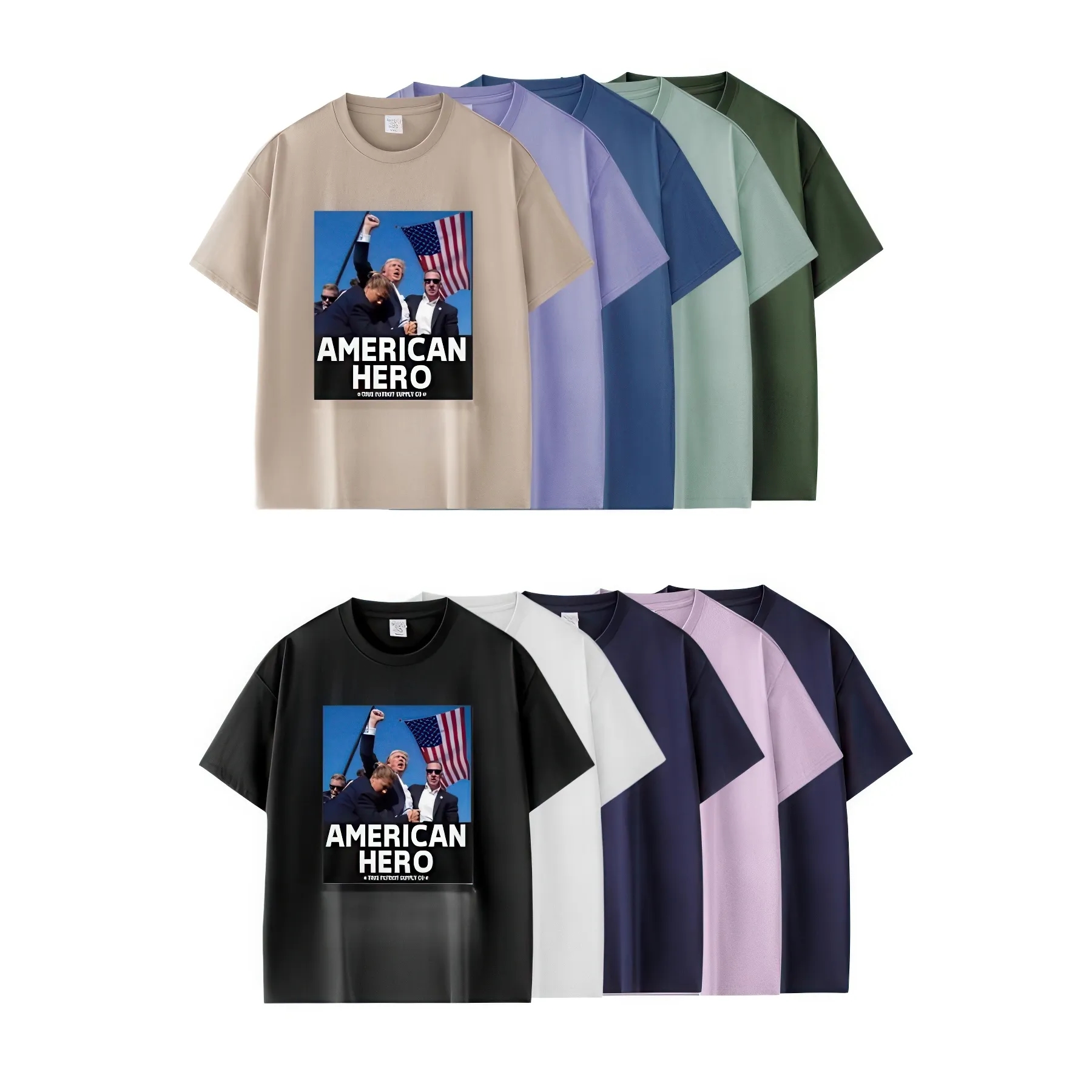 American Hero Trump Cotton Short Sleeve T-Shirt 2