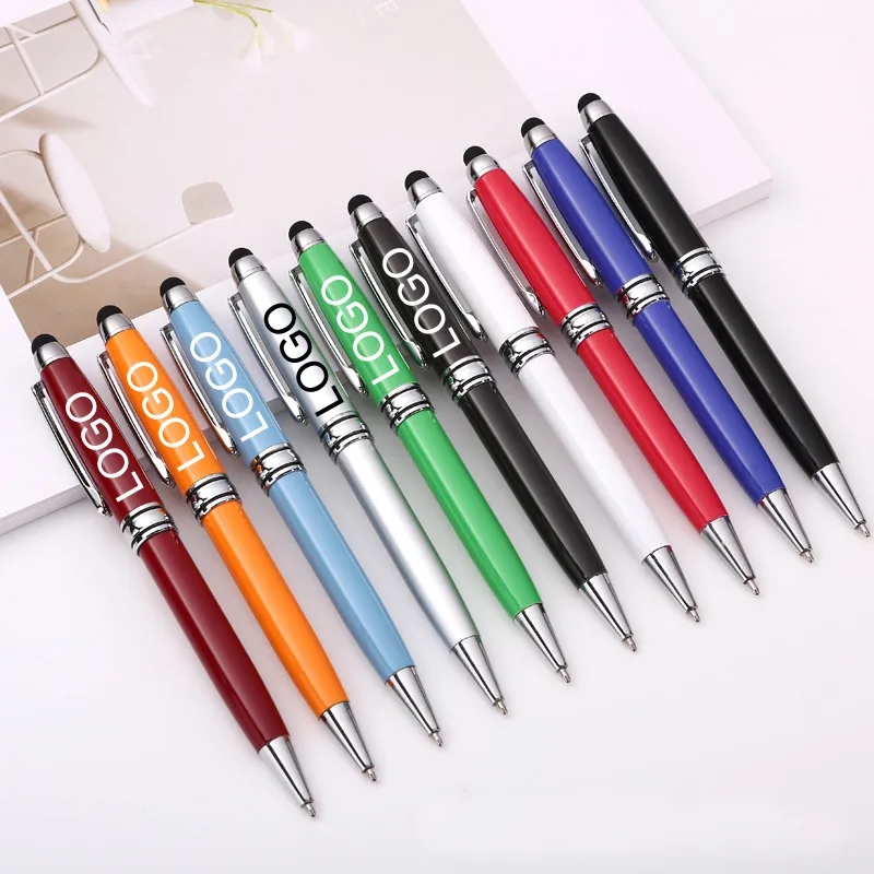 Metal Twist Action Ballpoint Stylus Pen 5