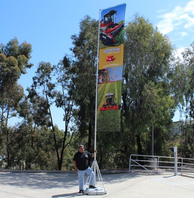 Giant Flag™Outdoor 23' Advertising Flag Single Sided 3