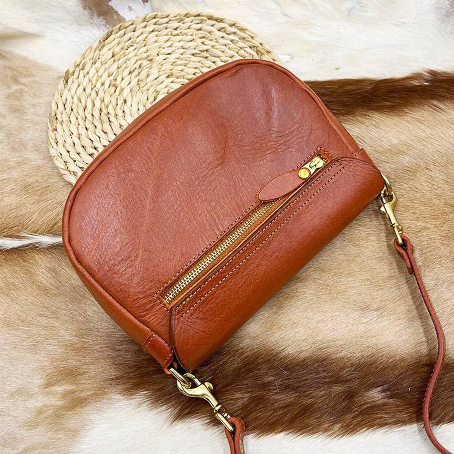 Small Women Saddle Purse Crossbody bag 6