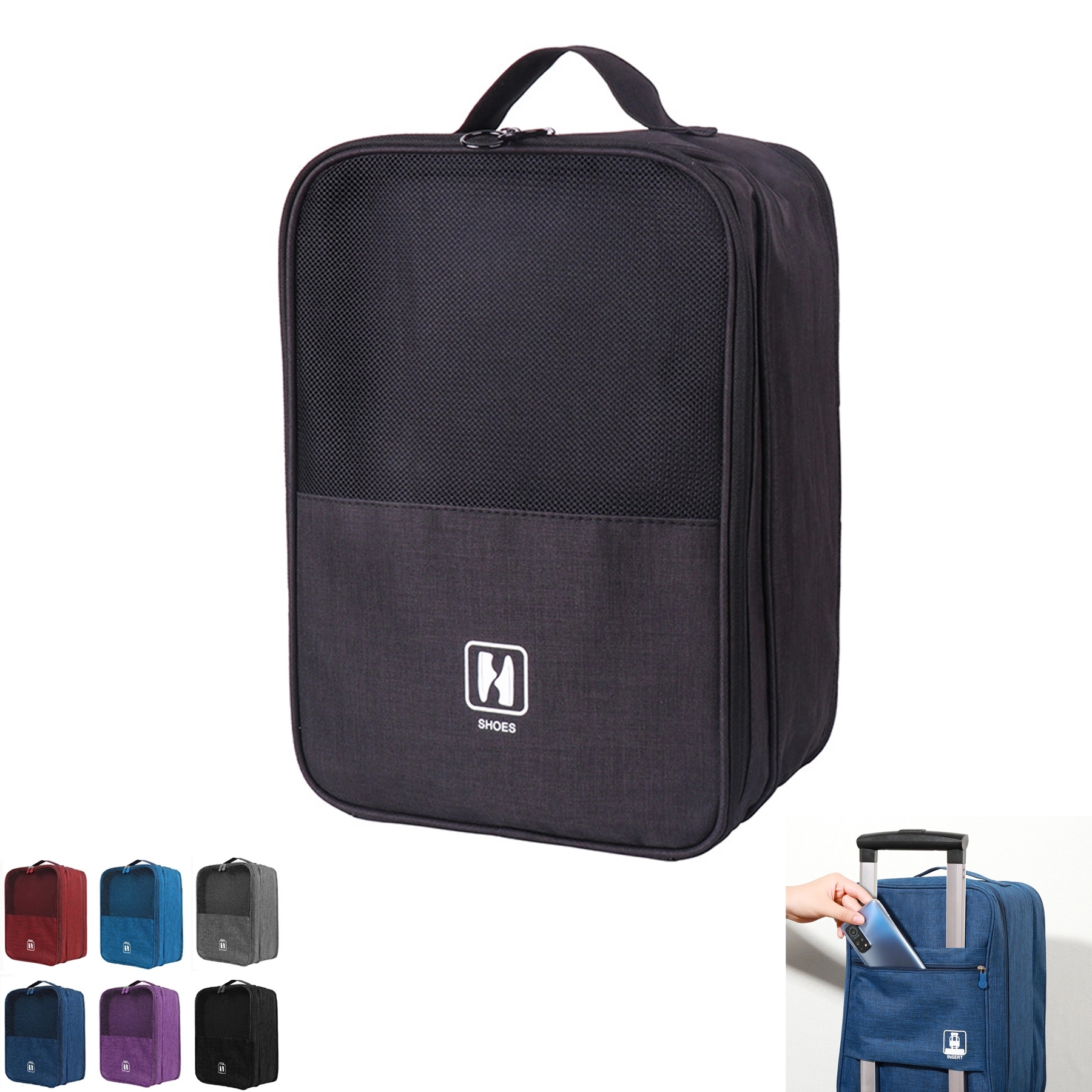 Large Capacity Holds 3 Pair Of Shoes For Travel 1