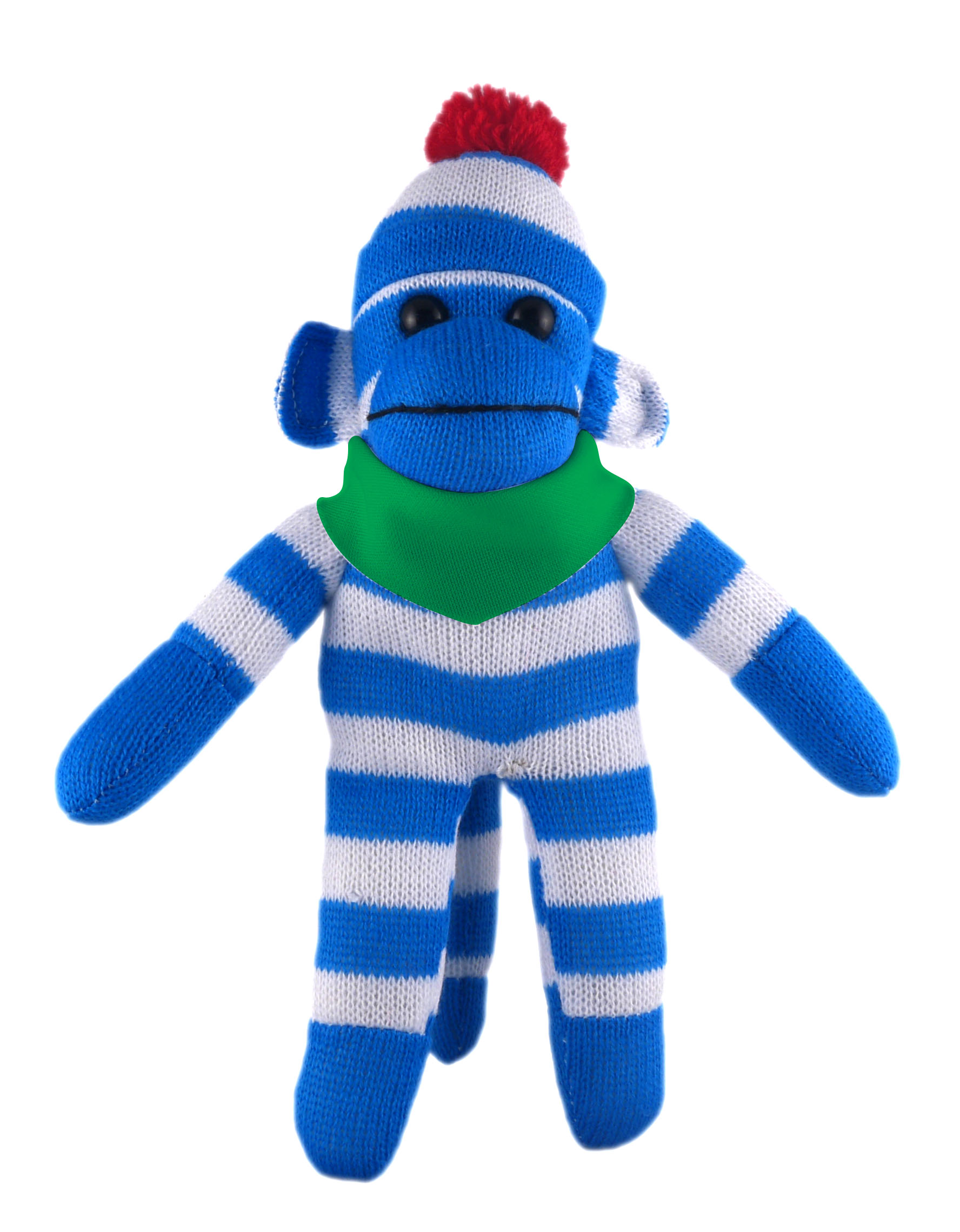 Blue Sock Monkey (Plush) with Bandana 2